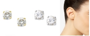 Macy's Round-Cut Diamond Stud Earrings in 10k Yellow or White Gold (1/6 ct. t.w.)